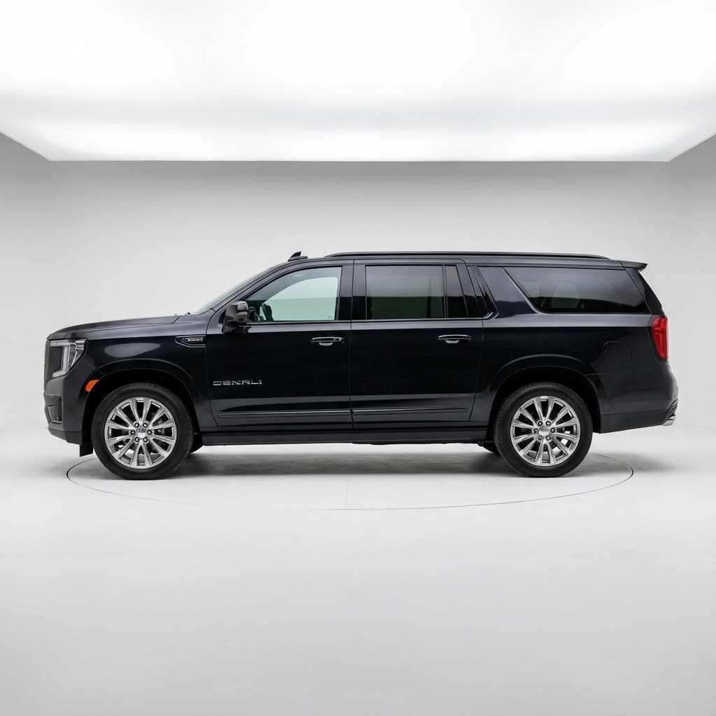 GMC Yukon XL 2025 VIP Black SUV for Umrah Transport